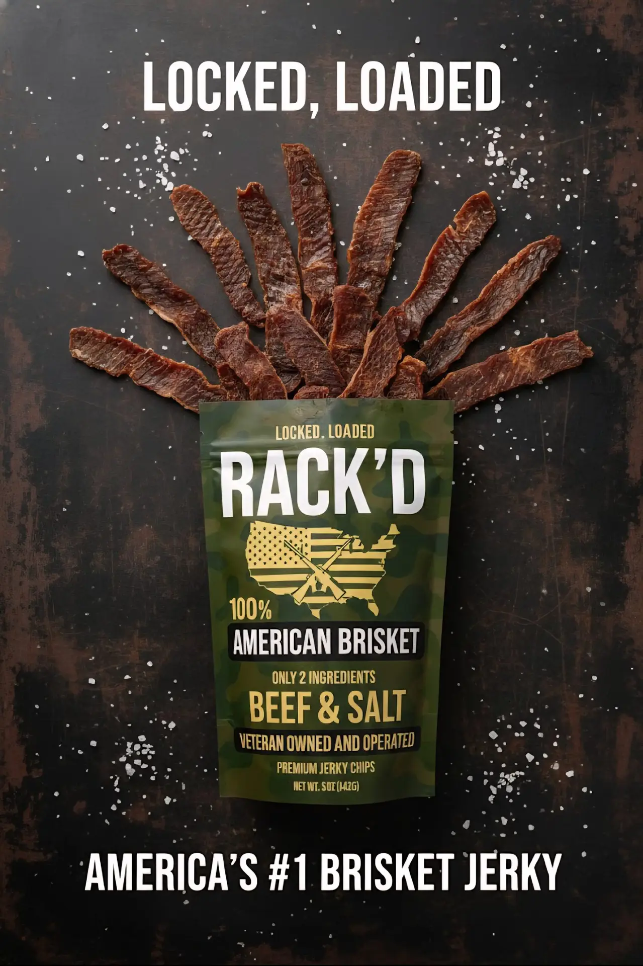 RACK'D 5 oz Bag of Jerky Chips